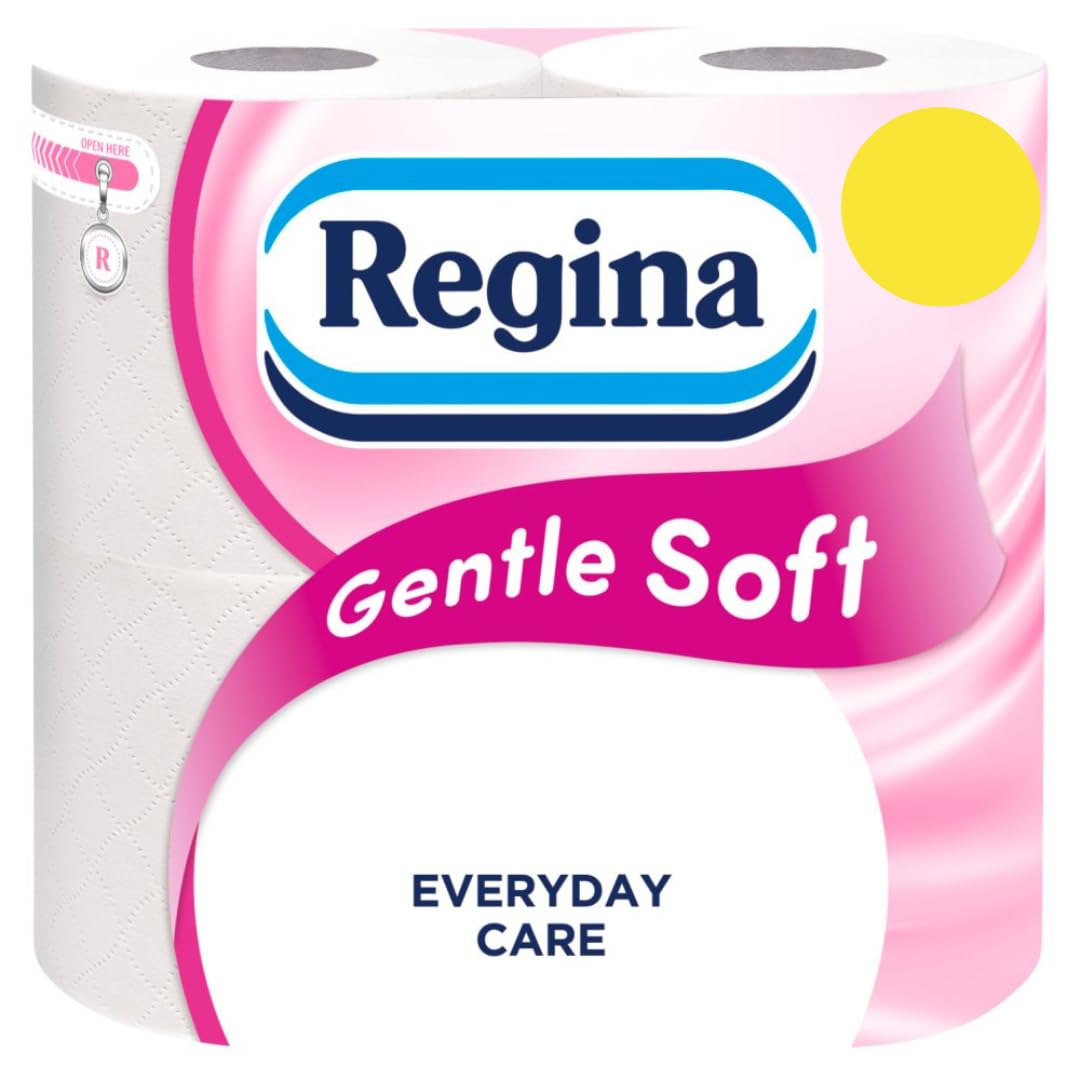 Regina Impressions 3 Ply Toilet Tissue - 45 Rolls, 160 Sheets per Roll, Soft Quilted Embossed Paper, Gentle on Skin, Luxury Comfort for Bathroom, UK