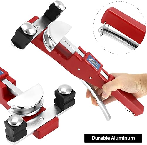 Miniatura 3 de QWORK Kit de doblador de tubos para sistemas de HVAC y refrigeración - Dobla tubo de cobre suave y aluminio de 1/4 a 7/8 pulgadas
