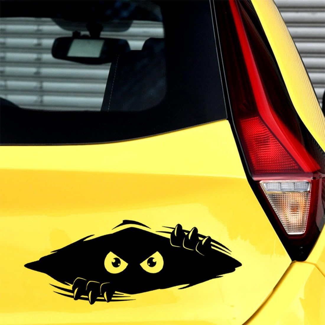 2 Pezzi Adesivi Personalizzati, Interessanti per Auto Esterni, Scooter, Armadio, Camera da Letto, Bagno - Vinile Impermeabile (Nero)