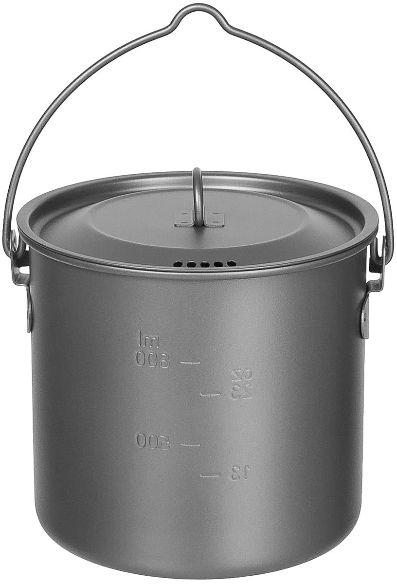 Fox Outdoor Topf, Titan mit Decke (klein 1,1 l)