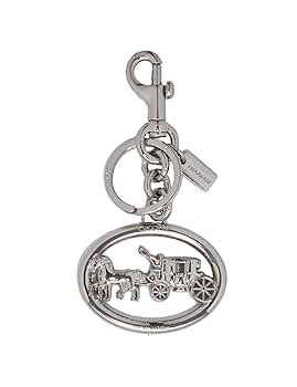 COACH コーチ チャーム 馬車モチーフ シルバー 極美品】鑑定済 COACH コーチ チャーム 馬車モチーフ キーリング