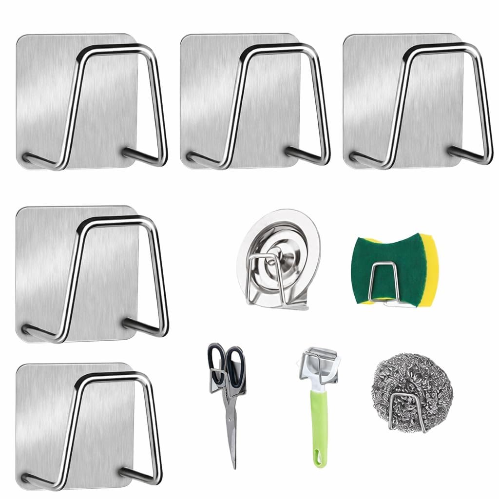 Zapsol Stainless Steel Sponge Holder for Kitchen Sink, Pack of 6 — Amazon image 12