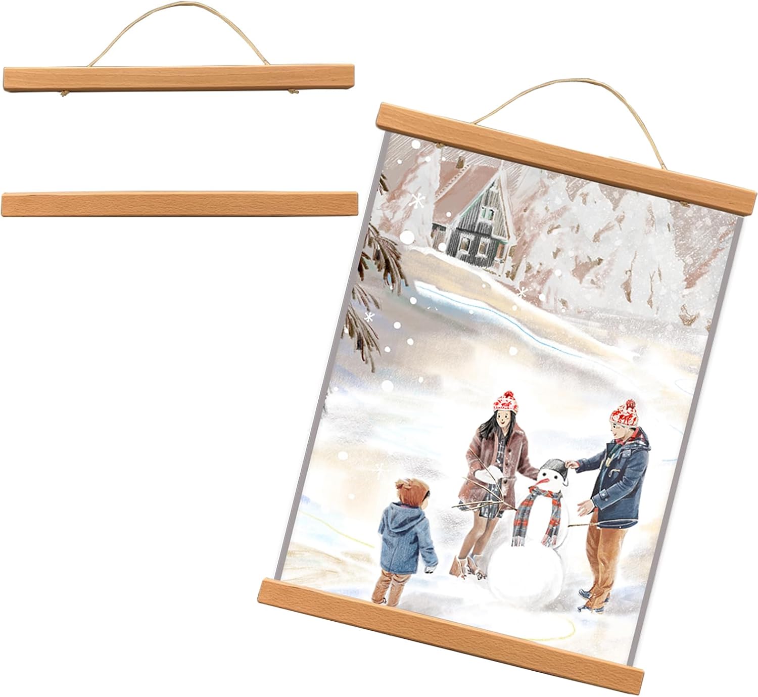 2 Stück Moderner Magnetischer Holzrahmen Posterleiste 31cm Moderne Magnetische Posterschiene aus Hol… 2 Stück Moderner Magnetischer Holzrahmen Posterleiste 31cm Moderne Magnetische Posterschiene aus Hol…