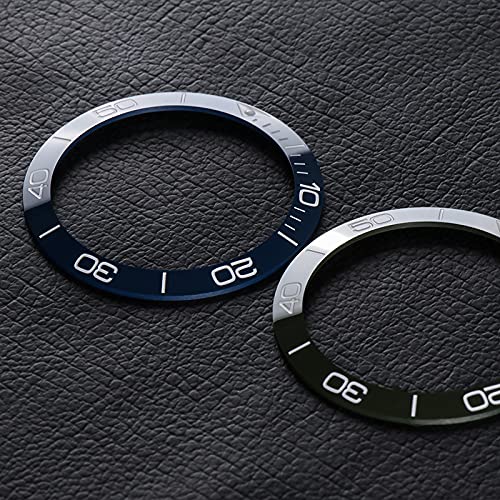 Horlogekastring, Wkładka ceramiczna do zegarka 39mm-41mm Wielokolorowy dodatek do zegarka męskiego