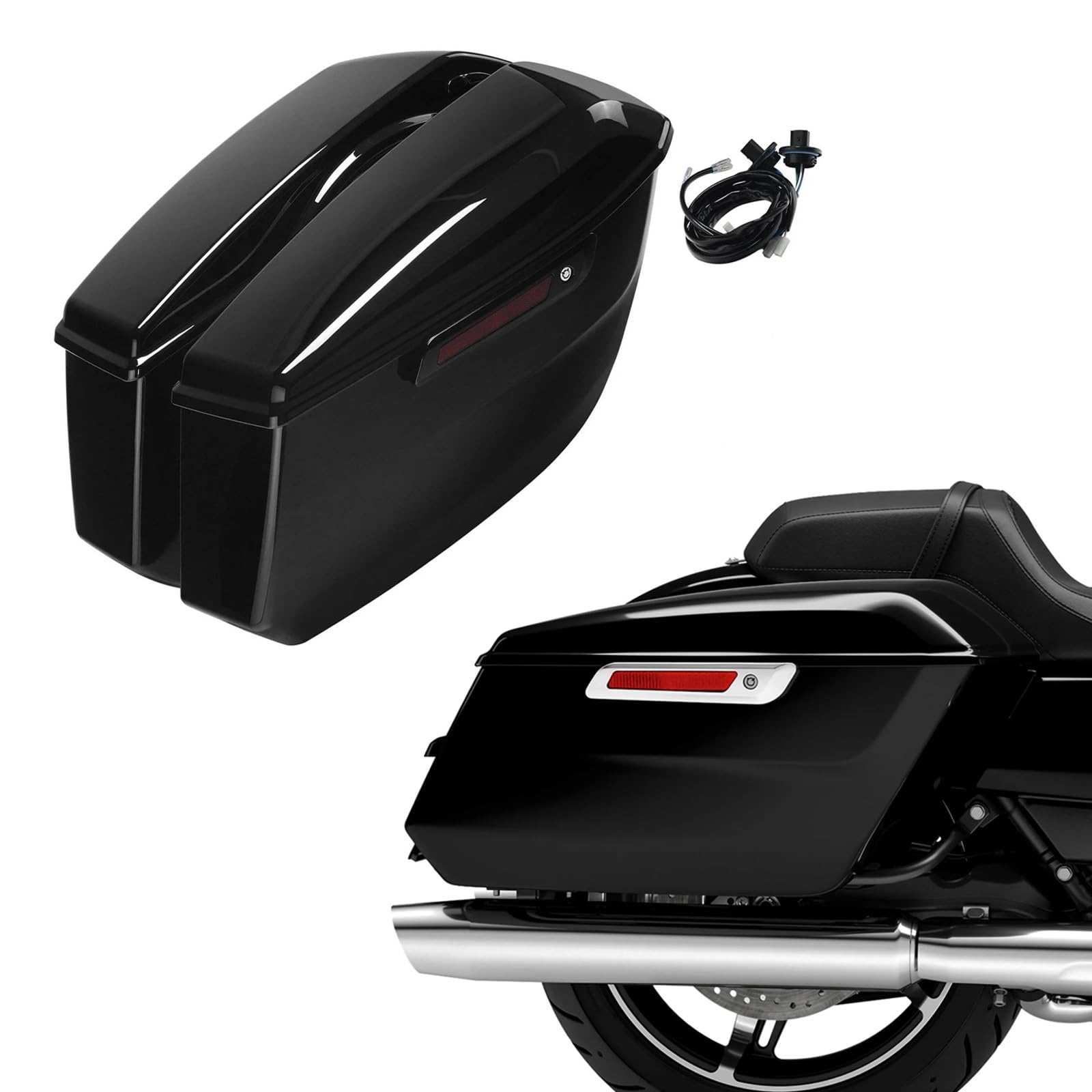 Baule portaoggetti Accessori Per Moto, Valigie Laterali, Borse, Portabagagli, Baule, Cassetta Degli Attrezzi Per Harley CVO Street Glide FLHXSE 2023 2024 2025
