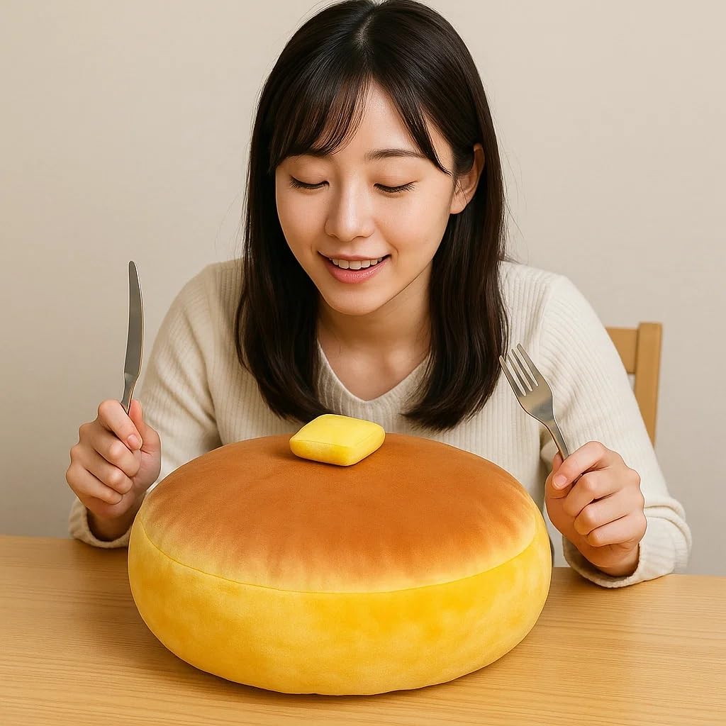 Amazon.co.jp: 分厚い パンケーキ ぬいぐるみXL プレミアム BIG