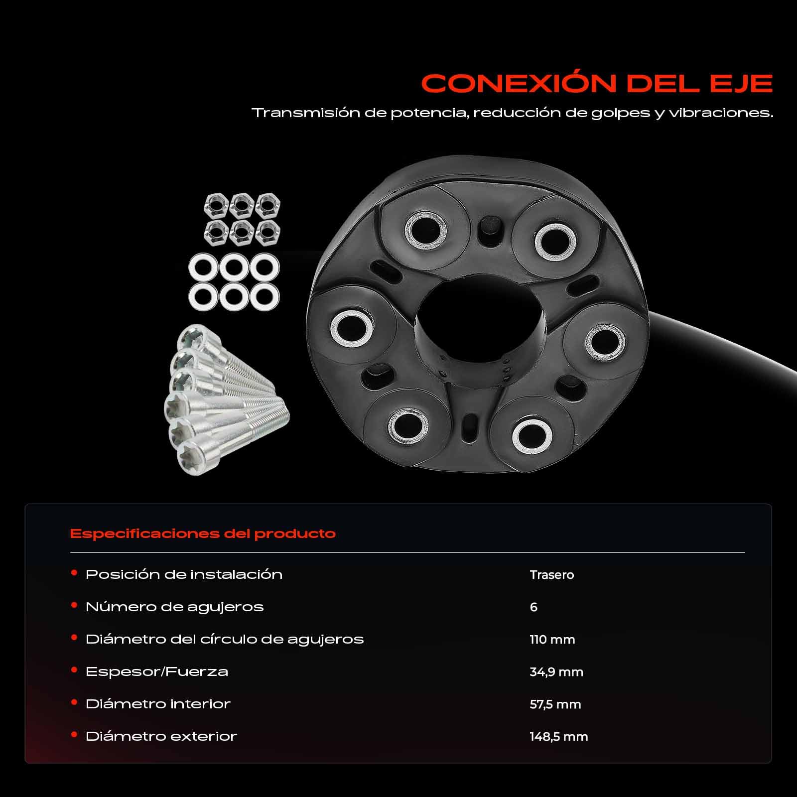 Frankberg Junta Árbol de Transmisión Compatible con Clase M W166 Clase R V251 W251 Clase M W164 GL-Klasse X164 Replace# A1644100015