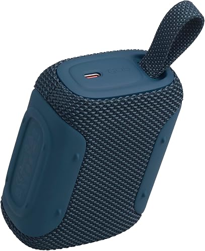 JBL GO 5 Enceinte Bluetooth Ultra‑Portable avec JBL Pro Sound Puissant et Basses percutantes, appairage AirTouch, Conception étanche, 10 Heures d’autonomie, Bleu - 4