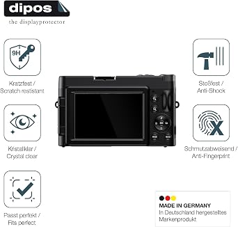 dipos 2x 9H Clear Screen Protector for CAMKORY DC101