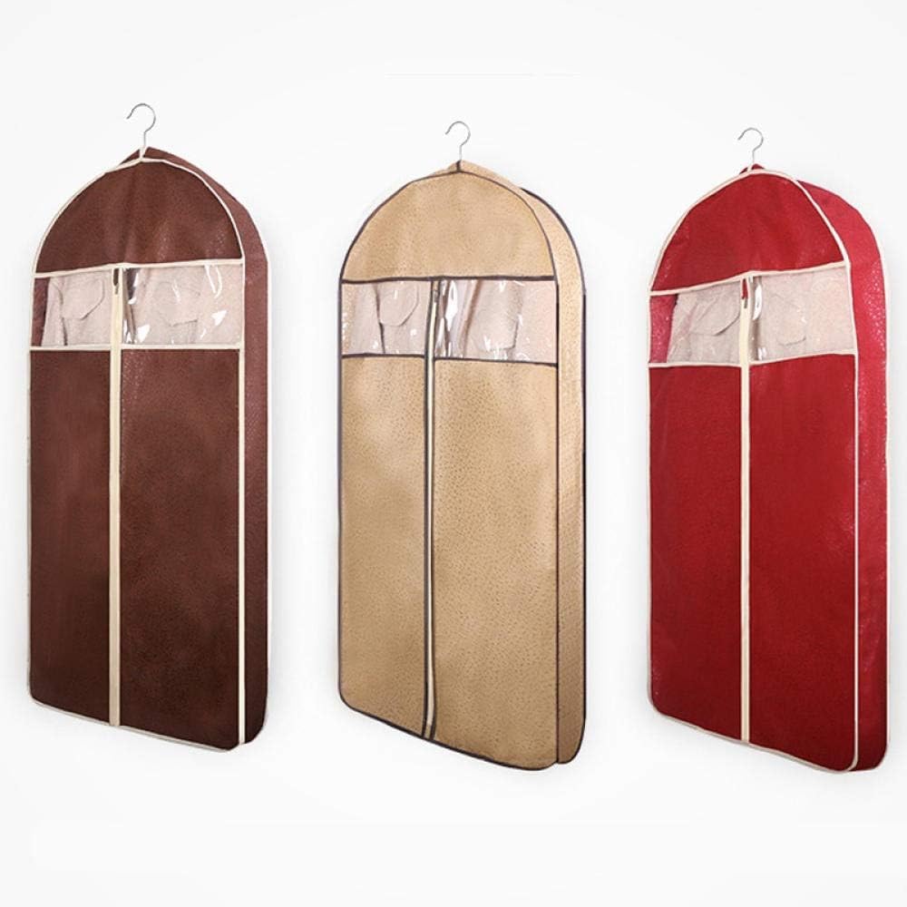 Funda antipolvo para ropa, bolsa de almacenamiento de ropa colgante 3D para abrigos largos y chaquetas, material de gamuza, mantiene la piel y el polvo alejados, perfecta para uso doméstico