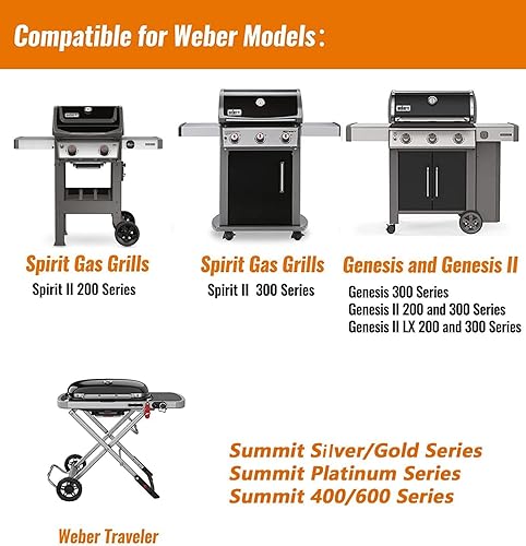 Miniatura 2 de 67047 Bandeja de captura de metal y revestimiento de aluminio 6415 para Weber Spirit I & II 200 y 300, Genesis I & II LX200300 Series, Bandeja de