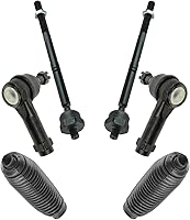 Vista 68 de TRQ Kit de dirección interior y exterior para lado del conductor y del pasajero delantero, con cremallera de dirección y fuelle de piñón compatible