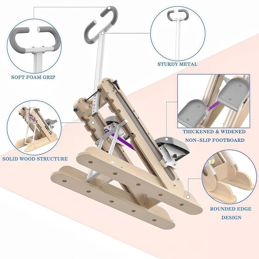 Macchina multifunzionale per scalare le scale, attrezzatura per esercizi stepper per palestra domestica allenamento fitness con resistenza regolabile