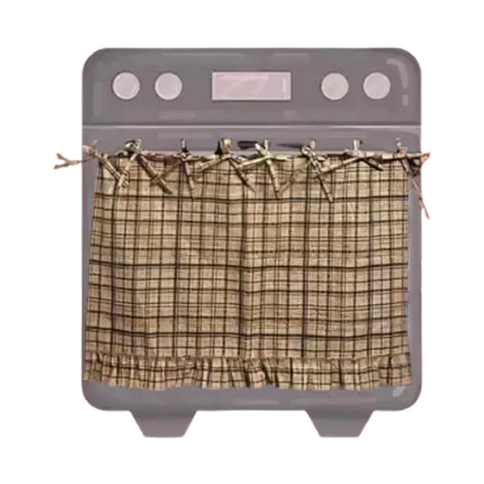 YTtkku Farmhouse Oven Skirt Handcraft Decoration Blends Practicality with Aesthetic Appeal for Home Use Elegant Oven Decoration