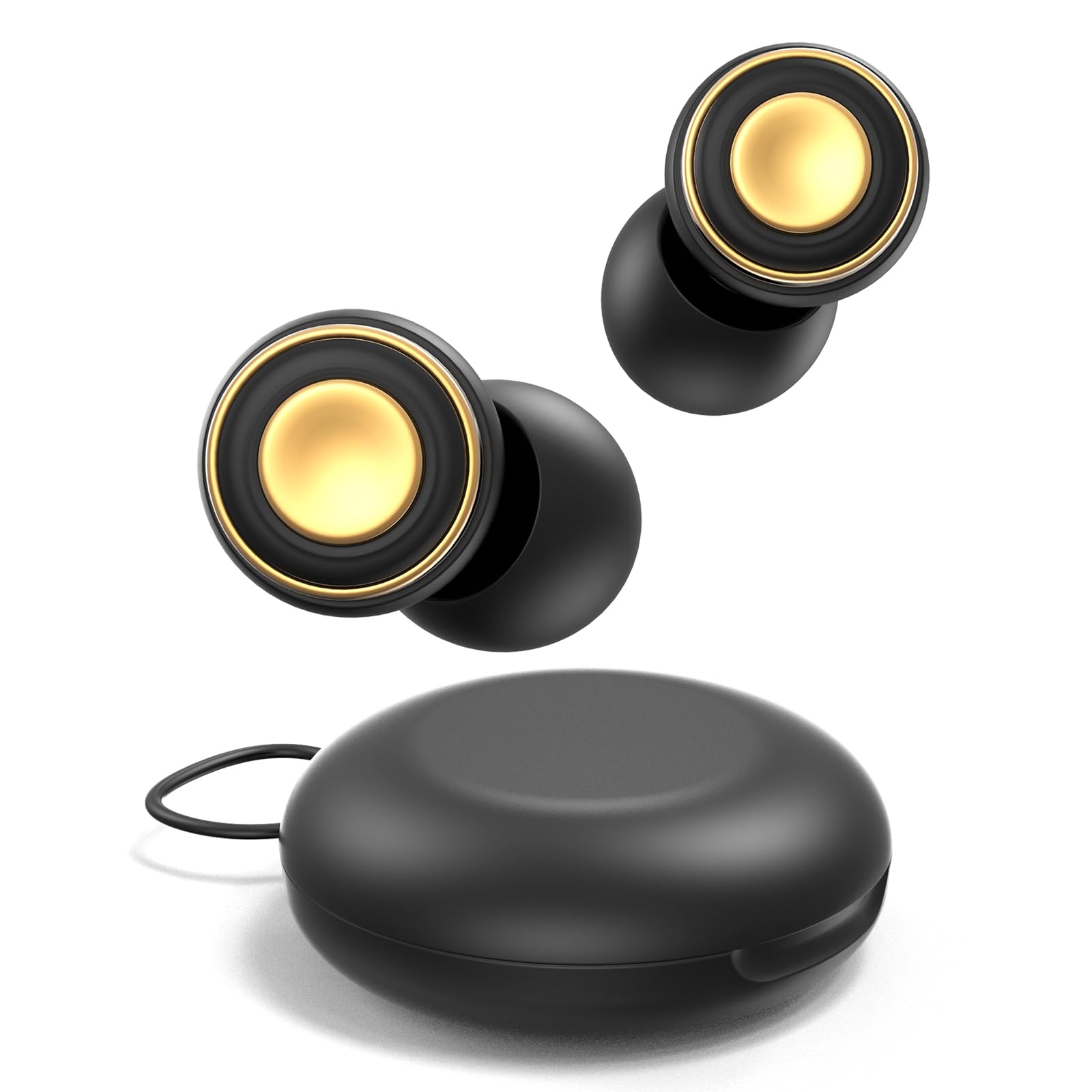 Photo 1 of ZovGemy Reusable Earplugs for Focus, Travel & Work, Up to 33dB Noise Reducing Silicone Ear Plugs with 4 Sizes, Secure Fit, Portable Snap-Closure Case for Flights, Study, Commute Reading