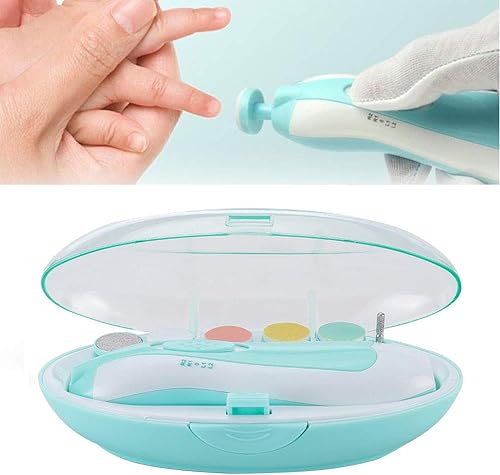 Limpiador de uñas para bebés Kit de cortaúñas eléctrico seguro recortador de uñas para recién nacido o para niños y niñas de los pies funciona