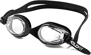 Boldfit Swimming Goggles for Kids, Boys With Adjustable Strap Goggles for Swimming, Swimming Goggles for Girls Air Tight Swim Goggles for Kids, Swim Goggles - Black