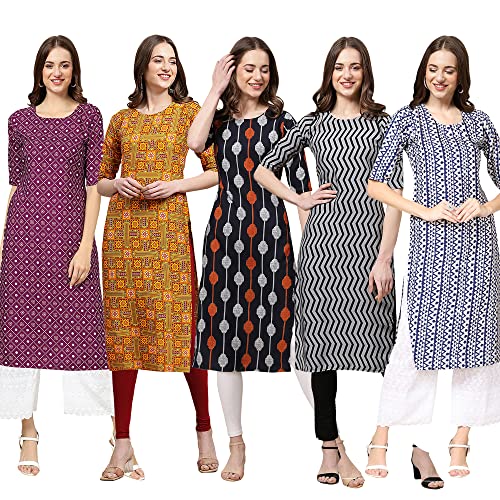 Image of Pinkmint Women's Crepe Regular Kurta