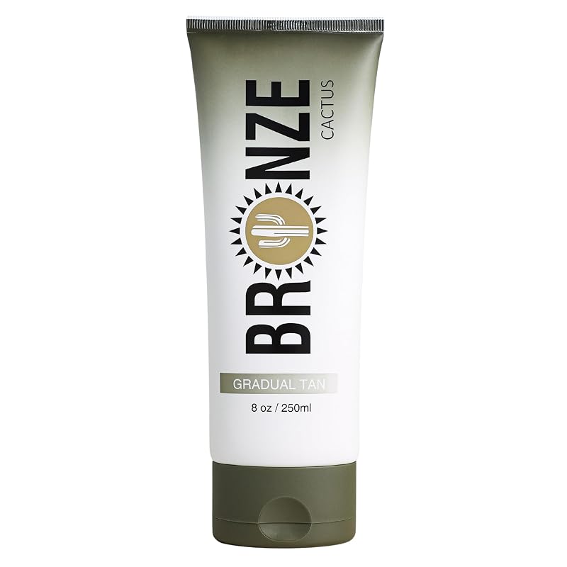 Bronze Cactus Creme autobronzeador gradual com fragrância de ameixa para rosto e corpo, 237 mL