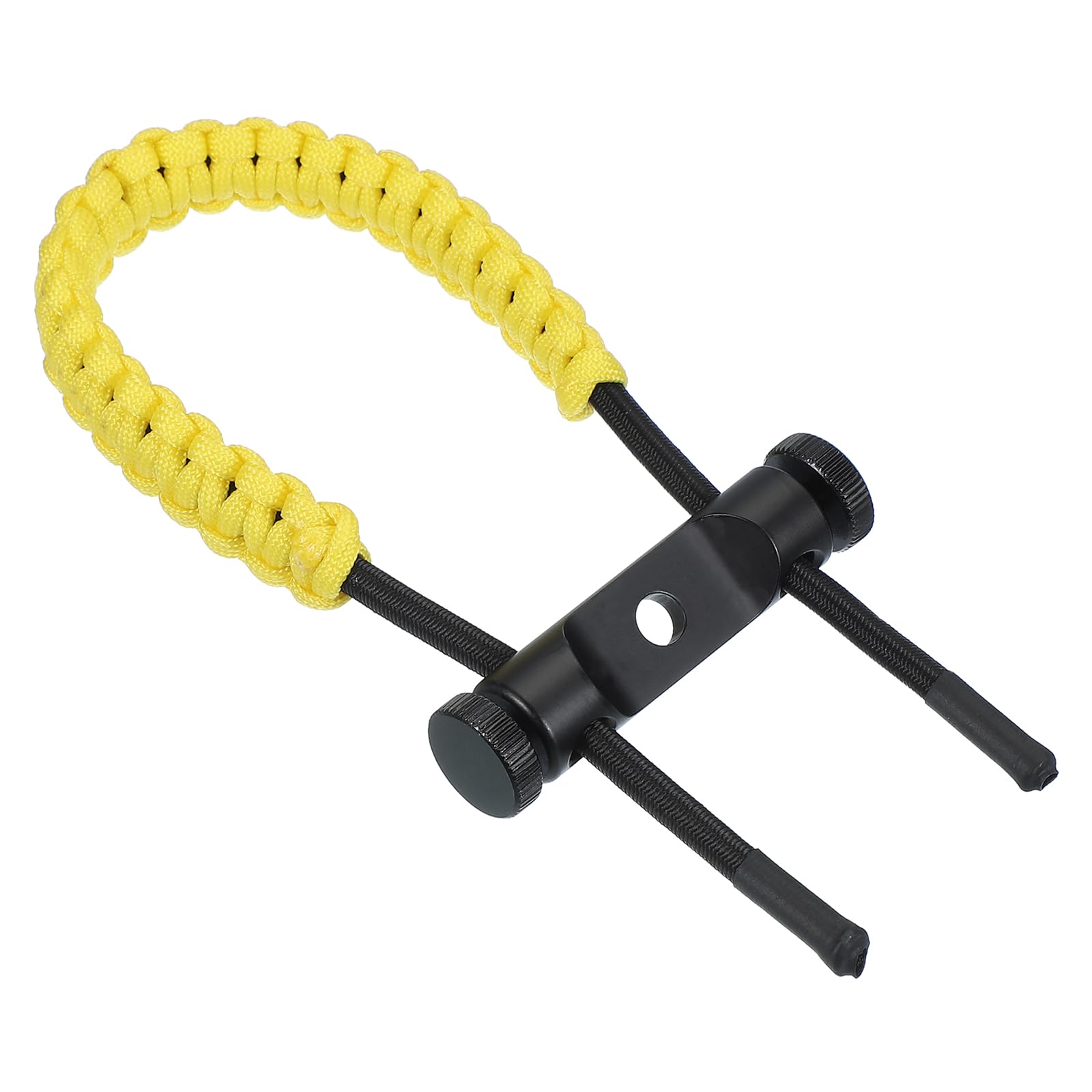 sourcing map Archery Bow Wrist Sling 15.75 Inch 550 Paracord Strap Compound Bow Stabilizer & Hand Loop Carrier Bow Stabilizer for Bow Hunting Shooting Yellow 1 Count