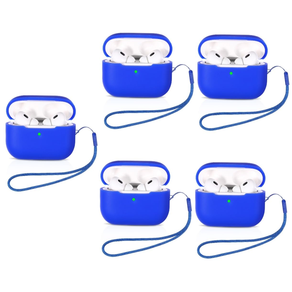 DOITOOL 5stücke Earbuds Silikonhülle Mit Anti-Lost Lanyard Schutzhülle Für Tragbares Design Kratzfest Kompatibel Mit Für Unterwegs