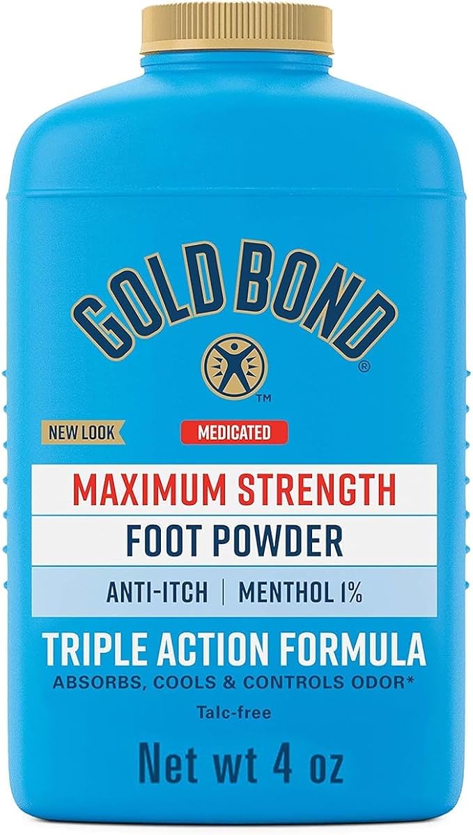 Gold Bond Maximum Strength Medicated Foot Powder, 4 oz (113 g)