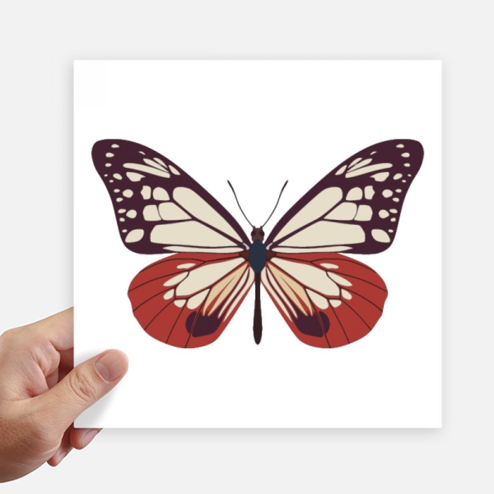 Pegatinas de mariposa rosa y plaza roja de 20 cm decorativas para maleta y moto