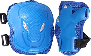 INOOMP 6 Peças 1 Conjunto De Joelheiras Para Crianças Joelheiras Para Patinação Esportiva Proteção De Cotovelo Conjunto De Protetores De Patinação Rótula De Patinação Infantil