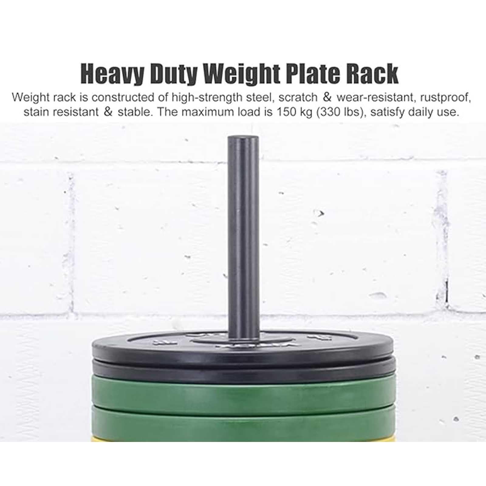 Estante para Placas de Barra con polea, árbol de Almacenamiento de Barra olímpica de Alta Resistencia para Placa de 5 cm/2 Pulgadas, Soporte de Peso olímpico Que Ahorra Espacio