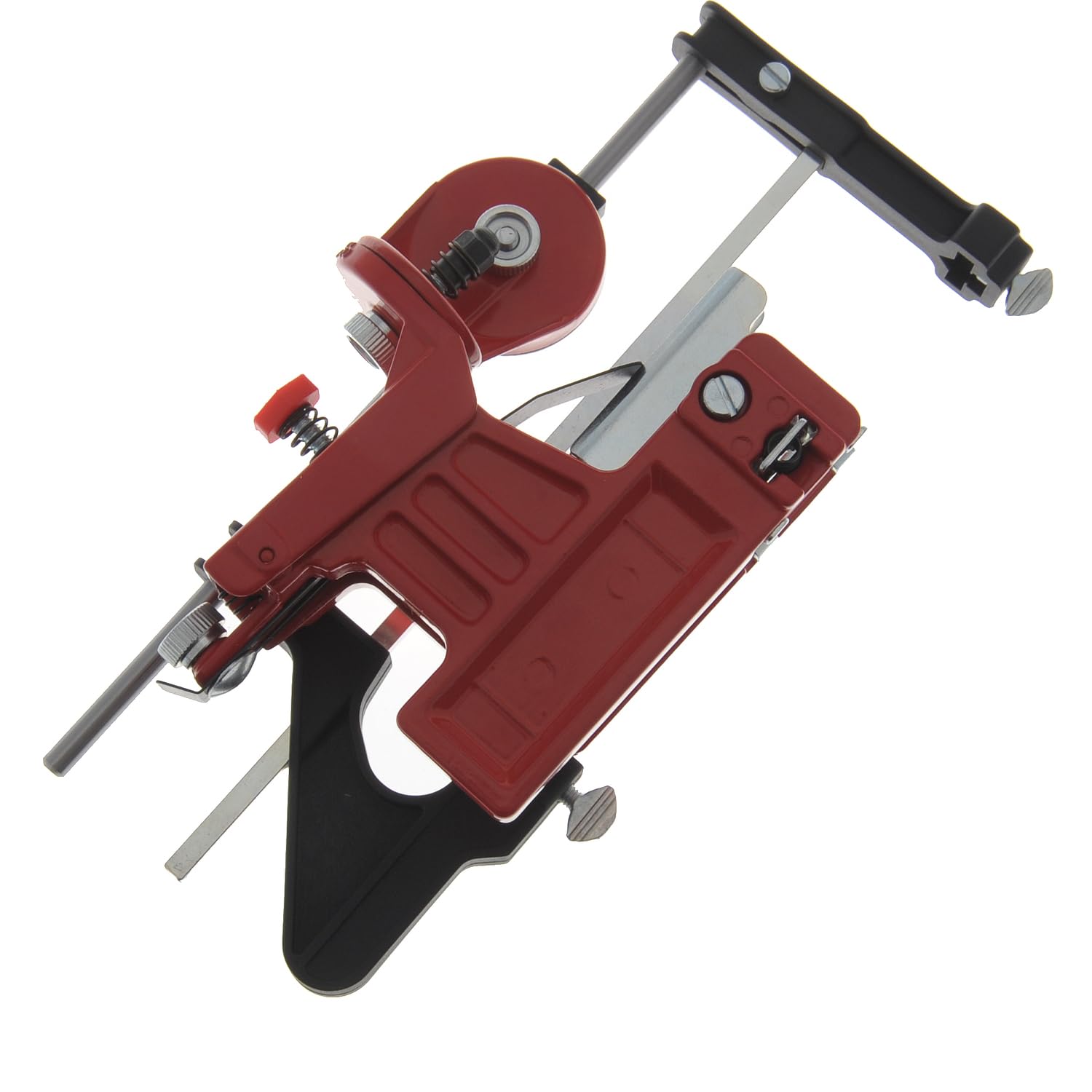 Jardiaffaires Tecomec Deluxe Handschleifmaschine, professionell, 3 Feilen mit Griff