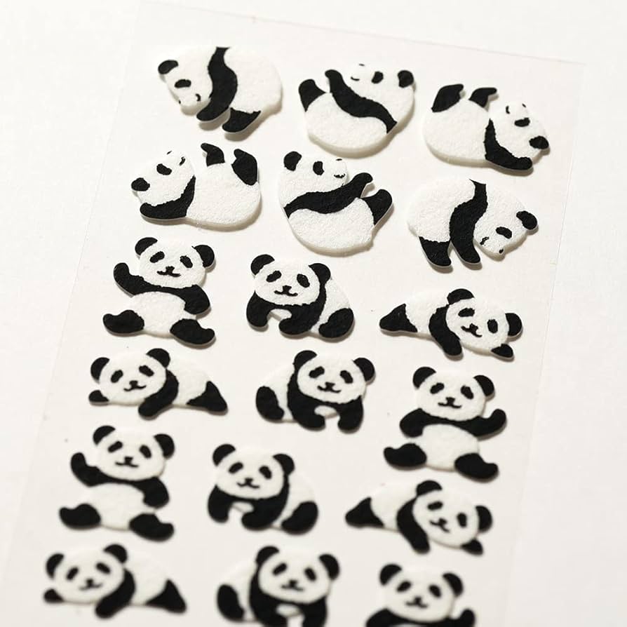 パンダシール Amazon.co.jp: G.C.PRESS（ジーシープレス）シール 起毛 パンダ 133-39