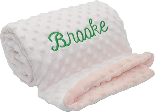 Manta de bebé personalizada, mantas de bebé blancas y rosas unisex, mantas de bebé personalizadas para niños y niñas, manta de bebé personalizada disponible en Yaxa Peru
