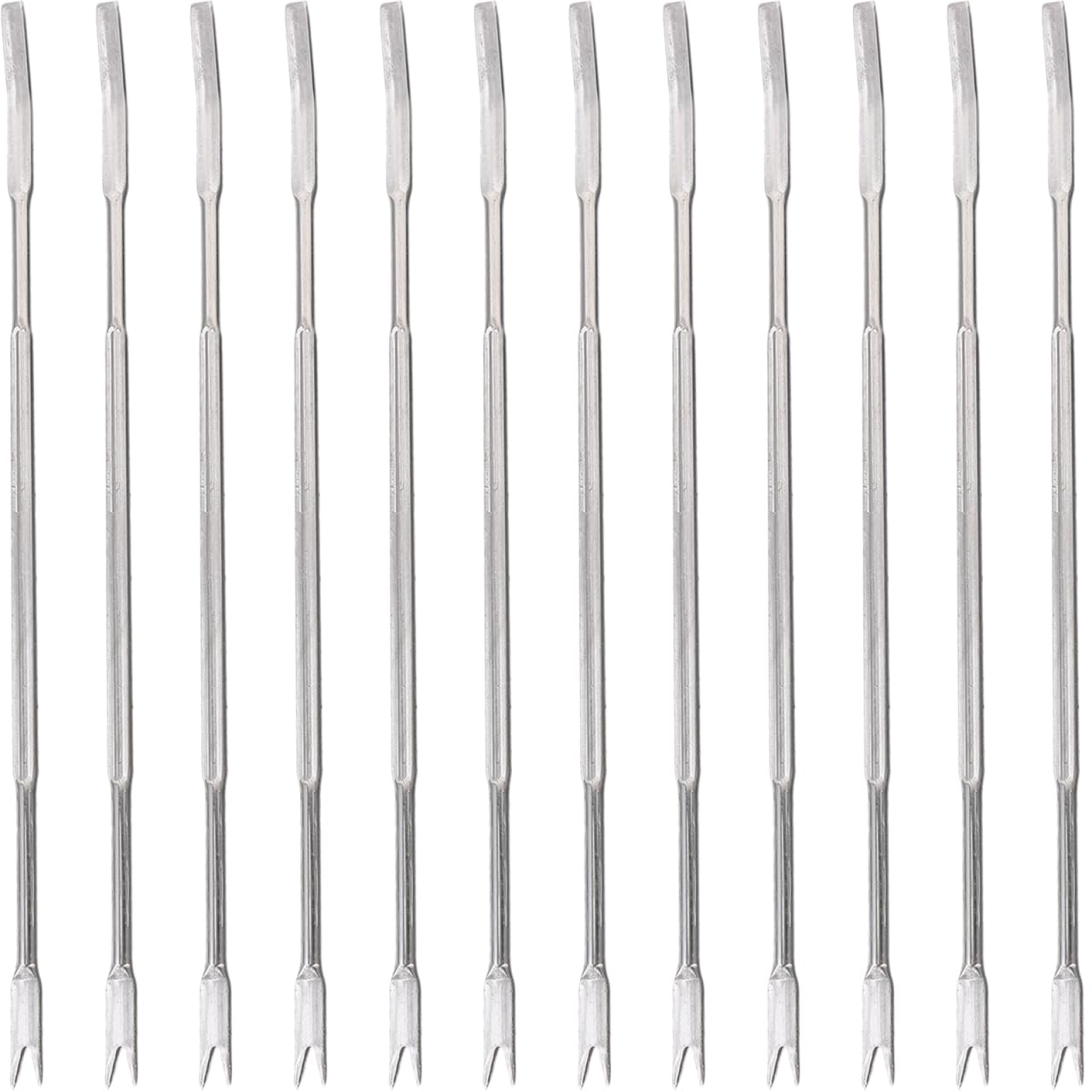 12PCS Acciaio Inox Crostacei Granchio Forks Nut Picks Strumenti di frutti di mare