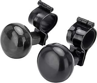 Steering Wheel Spinner Knob - 2 Packs Steering Wheel Suicide Knob - Universal Wheel Accessories Arthritis Handicap Spinner (Black)