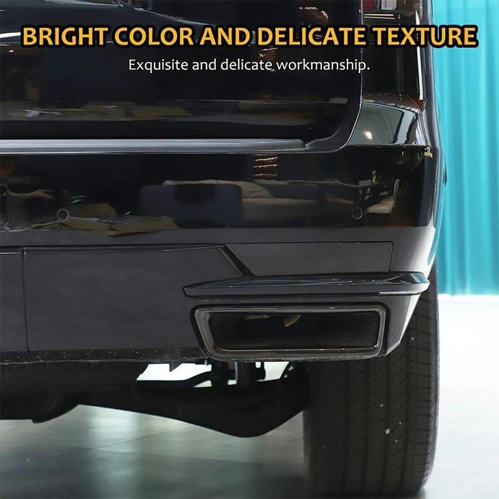 For Cadillac Escalade 2021 2022 2023 ABS Transparent Gray Lamp Smoked Tail Rear Fog Lights Trim Cover Exterior Accessories Bumper Parts