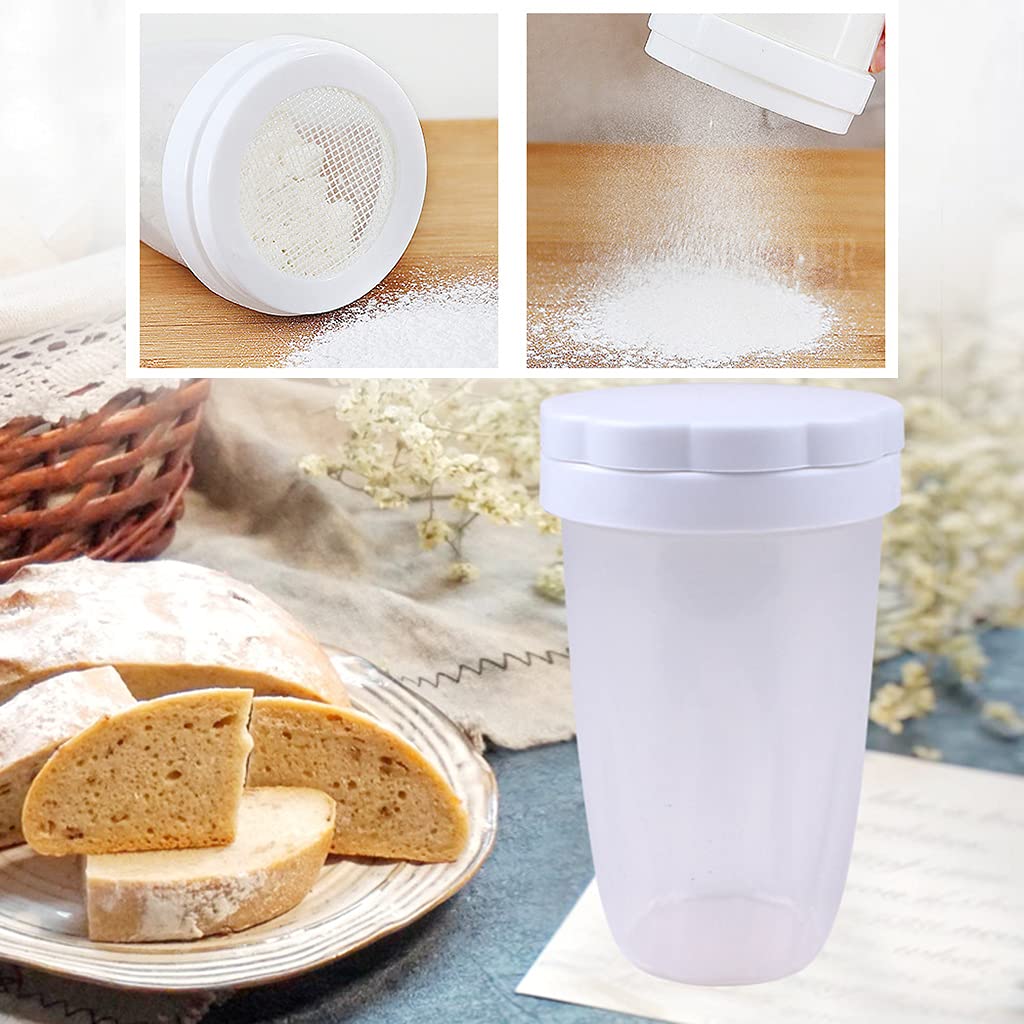 Multipurpose Sugar Flour Powdered Sugar Shaker Sifter Powder Sugar With Lid For Baking Use