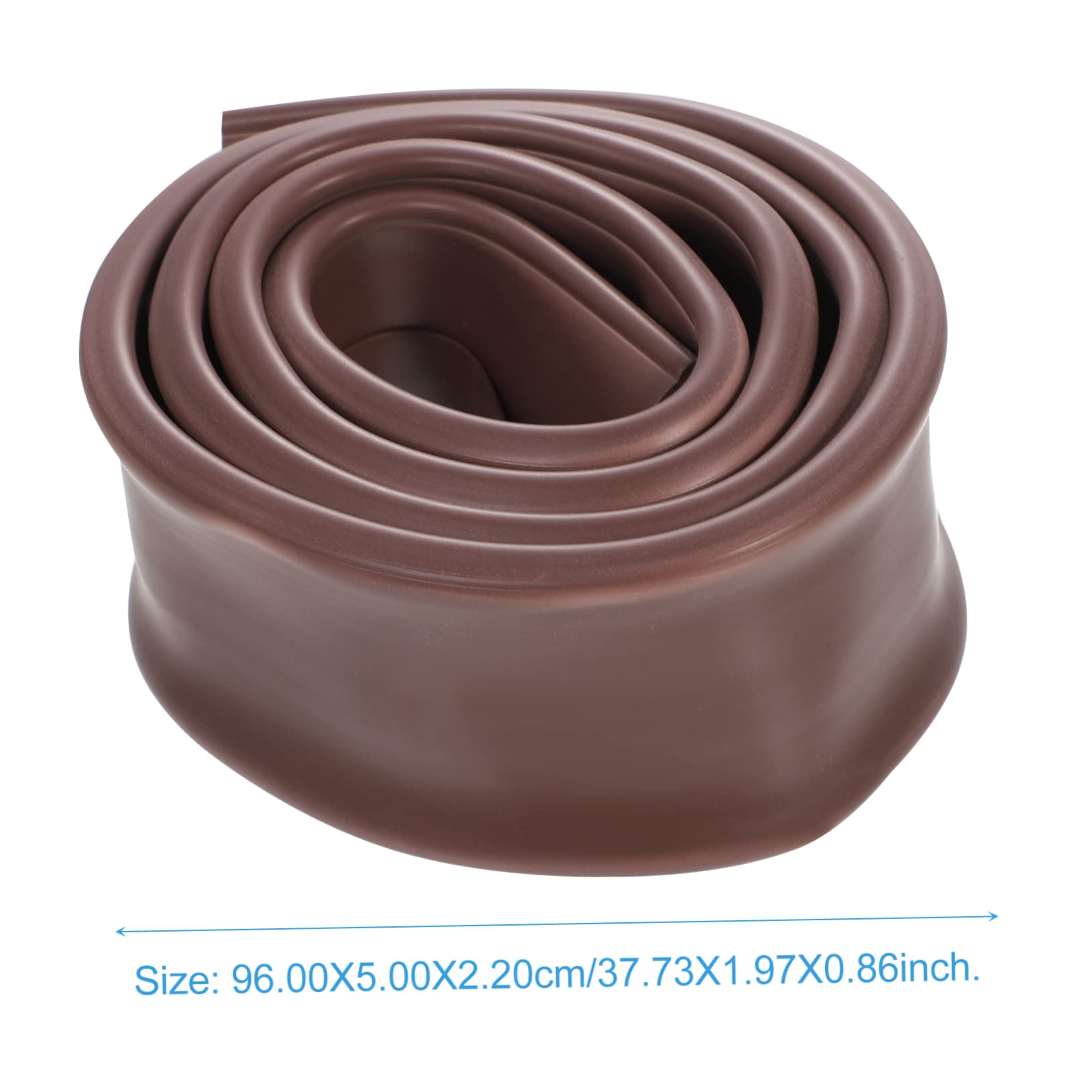 Happyyami Under Door Draft Stopper Strip Flexible Door Sealing Strip for Cold Weather Noise Reduction Rubber Blocker for Front Doors Easy Cut to Brown