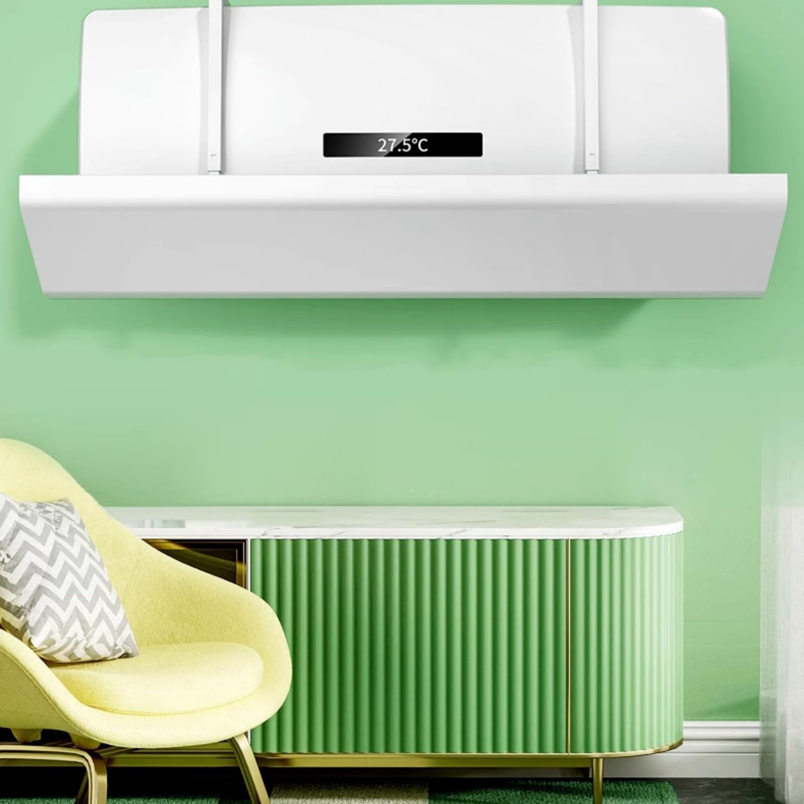 Deflettori per Condizionatori, Deflettore Climatizzatore, Deflettore Condizionatore, Forte capacità di Carico, Adatto per Camere da Letto, Soggiorni, Uffici(100 * 20cm/39 * 8in)