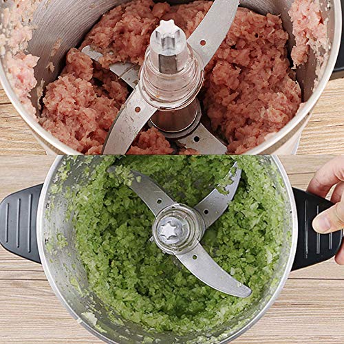 Miniatura 3 de Picadora de carne de capacidad comercial, licuadora de carne picada de alta potencia, dispositivo triturador de ajo eléctrico de acero inoxidable