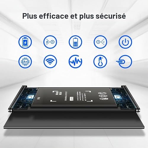 Batterie de rechange Li-ion pour HAC-003, 4800 mAh, super haute capacité, compatible avec Nintendo Switch 2017 HAC-001, HAC-A-BPHAT-C0 HAC-S-JP avec kit d'outils de réparation DIY - 4