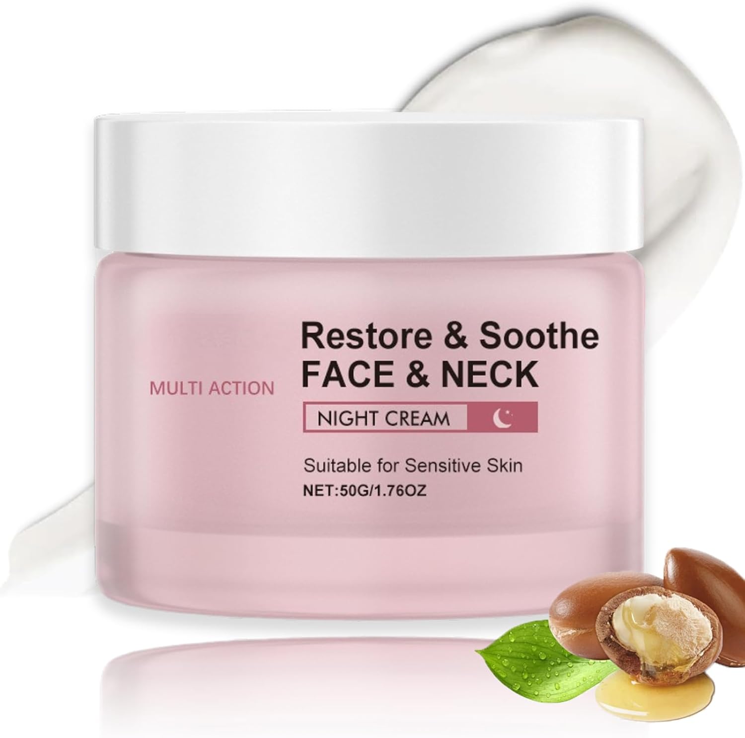 Tighten and Lift Neck Cream, Multi Action Neck Firming Cream, Collagen Face & Neck Tightening Cream, Anti Wrinkle Night Cream, Reduce Double Chin & Sagging Skin, Hydrating, Suitable for Sensitive Skin