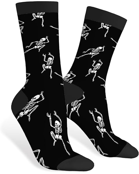 AOYEGO White Daisy Funny Socks Flower Print Chamomile Novelty Casual Crew Socks Contrast Color Design for Women Men Gift