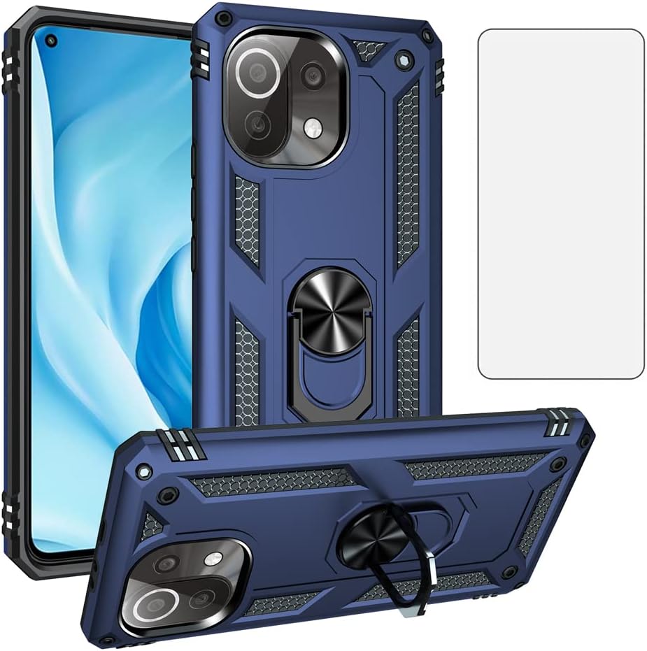 AsuwishCompatible with Xiaomi 11 Lite 5G UK JSFS Blue