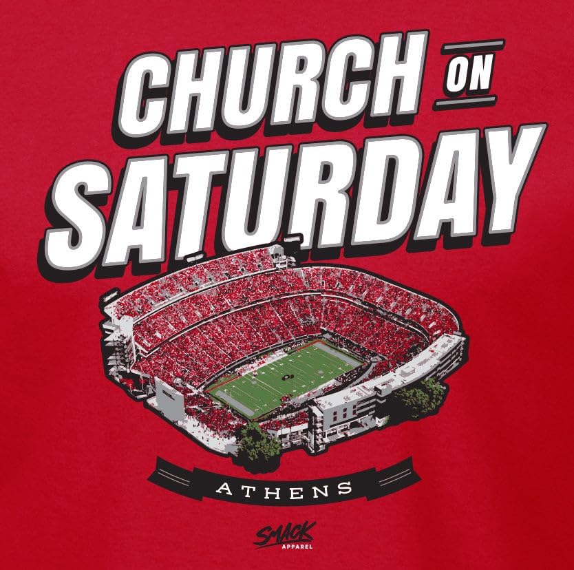 Church On Saturday T-Shirt for Georgia College Fans (SM-5XL) - Image 2