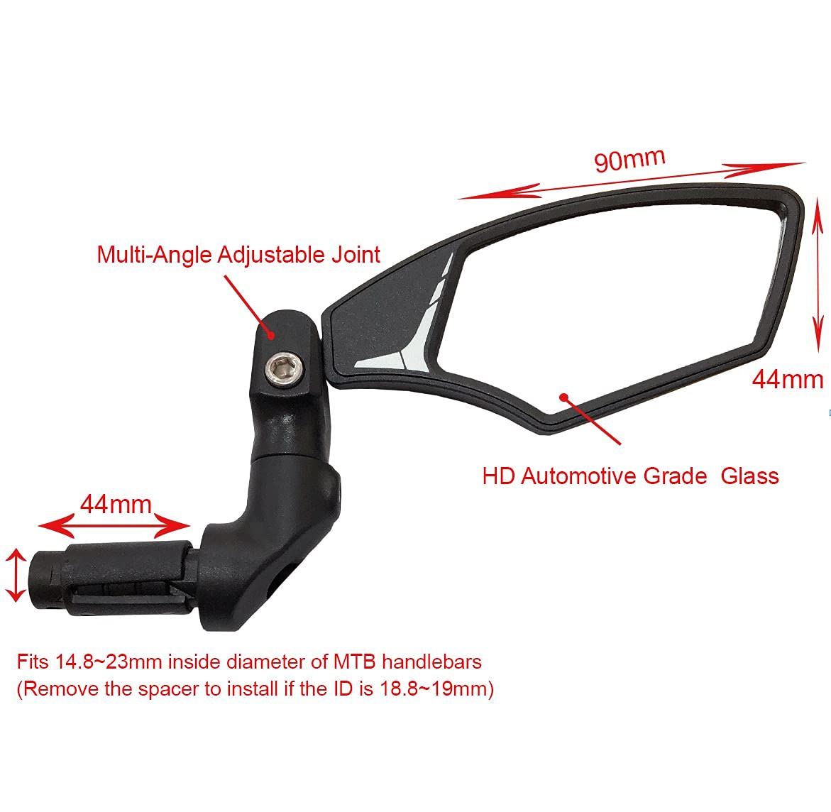 Hafny Bar End Bike Mirror HFM900LSFR08