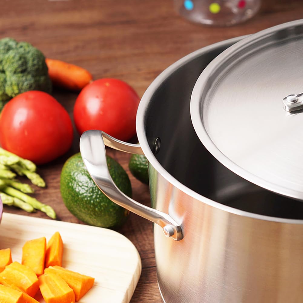 Set 14 Pezzi Pentole Acciaio Inox Senza Nichel - Pentole Salutari Con Vaporiera, Induzione - Foto 7