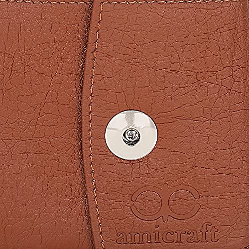Image of Amicraft Men's Combo Pack of Wallet & Belt Gift Set