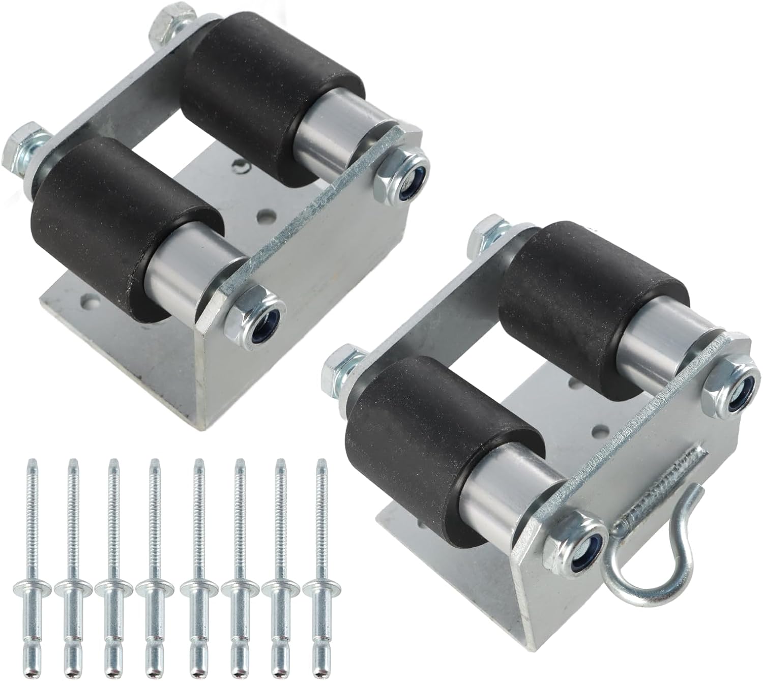 13-04401 Lower Roller Bracket Bundle with Rollers and Hardware Compatible with Peterbilt 379 Replace 13-04401M001 13-04401M002 13-03593 13-04413SPL 13-04467, Both Sides