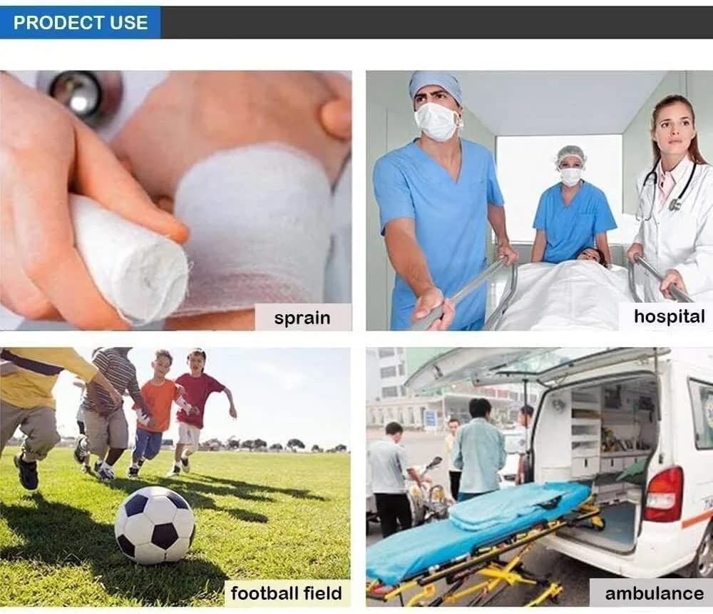 FAXIOAWA Civière en Alliage d'aluminium en Acier Inoxydable, civière de Sauvetage Pliable avec étui de Transport pour Urgence médicale de Transport de Patients