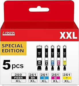 15 Pack Ink Cartridge For Canon PGI-250XL CLI-251XL Pixma IP7220 IP8720 IX6820 E - Foto 10